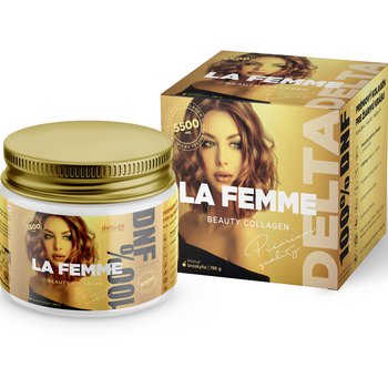 DELTA LA FEMME Beauty Collagen 5 500 mg, rozpustný prášok na prípravu nápoja, príchuť broskyňa, 196 g
