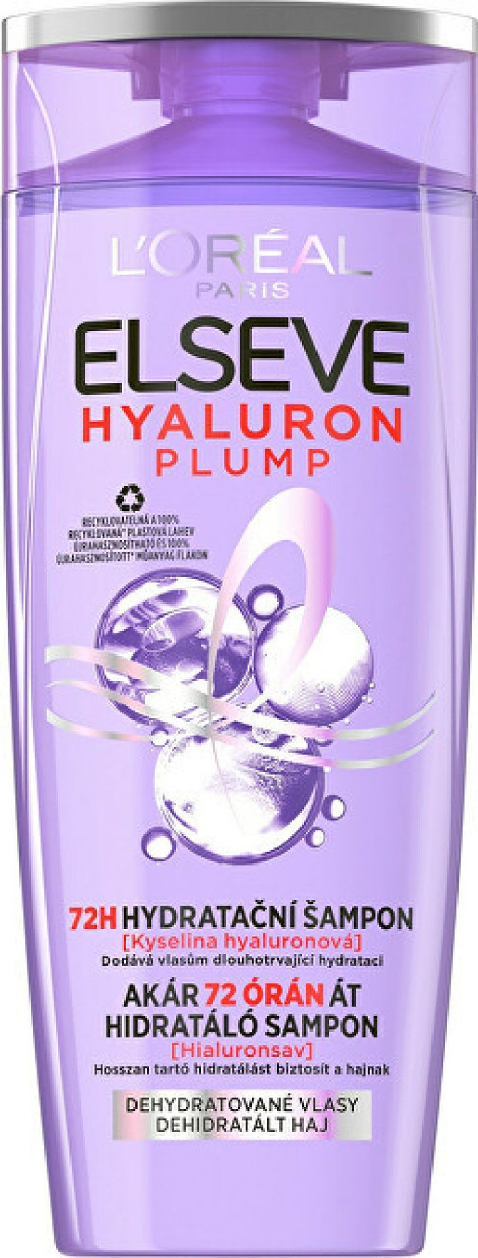 L'Oréal Elseve Hyaluron Plump 72H šampón 400 ml