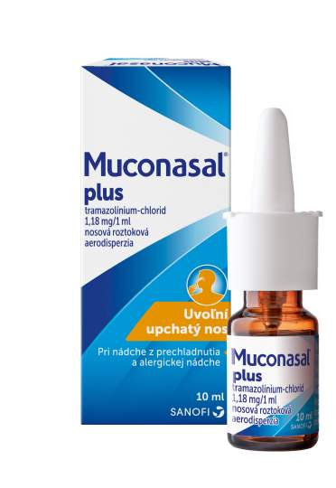 MUCONASAL PLUS nosný sprej aerodisperzia 10ml