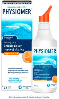 PHYSIOMER Nosový sprej Hypertonický s obsahom morskej vody 135ml