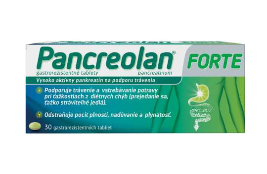 PANCREOLAN FORTE 220 mg, 30 tabliet