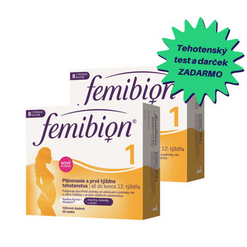 AKCIA - 2 x Femibion 1 + tehotenský test a darček ZADARMO