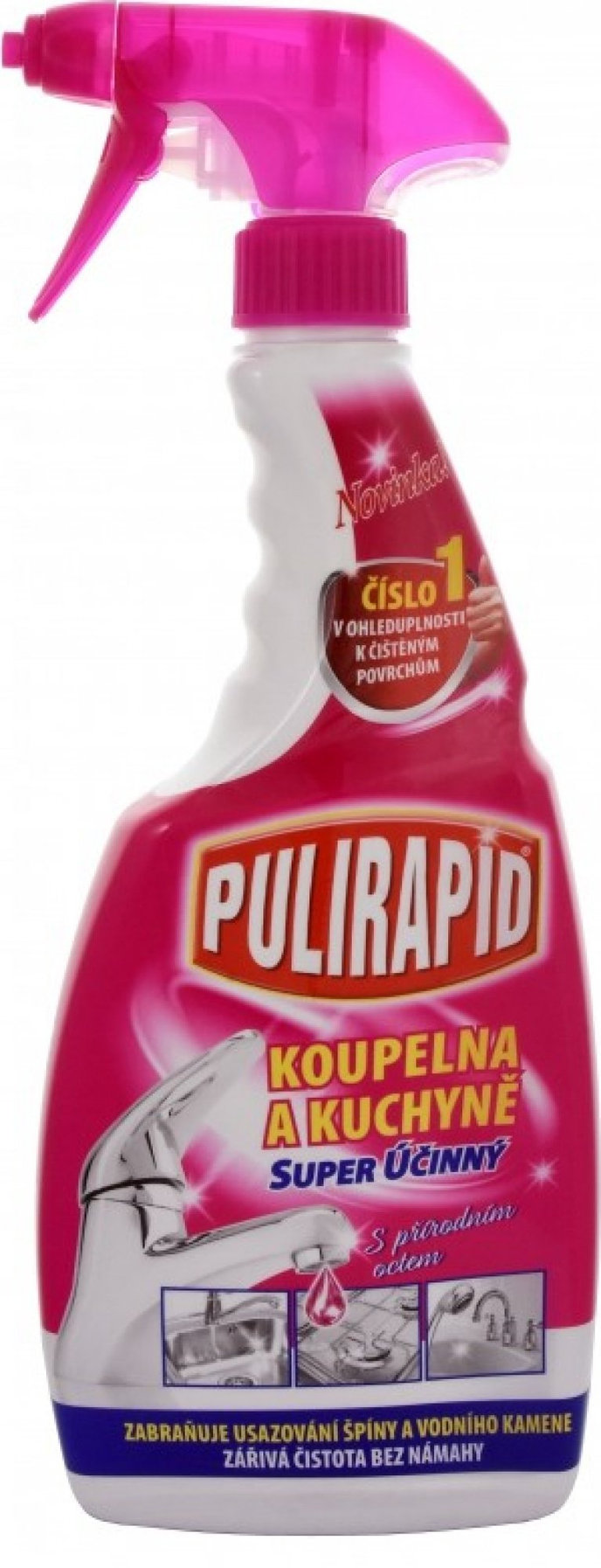 Pulirapid kúpeľňa a kuchyňa odstraňovač vodného kameňa 500 ml