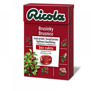Ricola Brusnice - Cranberry 40g bez cukru