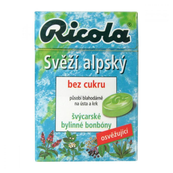 Ricola Svieži alpský 40g bez cukru