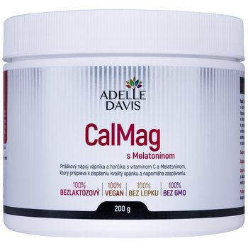 ADELLE DAVIS CalMag s Melatonínom, práškový nápoj, 200 g