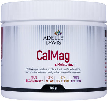 ADELLE DAVIS CalMag s Melatonínom, práškový nápoj, 200 g