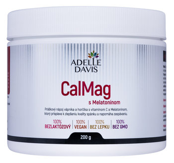 ADELLE DAVIS CalMag s Melatonínom, práškový nápoj, 200 g