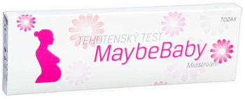 Tehotenský test MaybeBaby midstream 2v1, (tyčinka), 2 ks