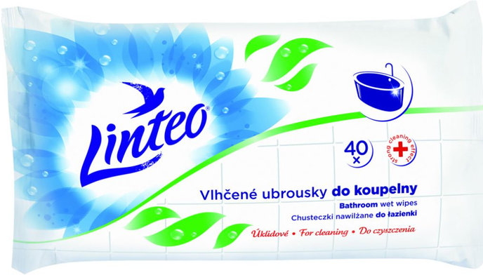 Utierky Linteo vlhčené do kúpeľne 40 ks