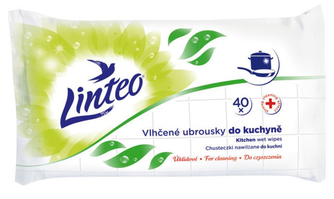 Utierky Linteo vlhčené kuchynské 40 ks