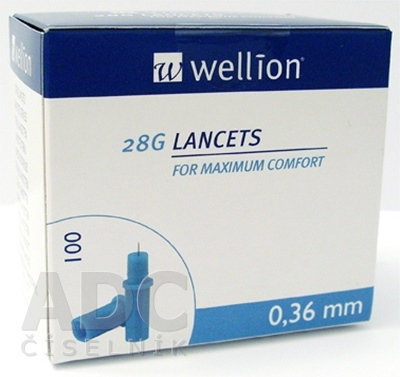 Wellion LANCETS 28G - Lanceta sterilná