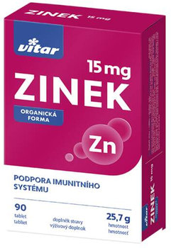 Vitar ZINOK 15MG 90TBL