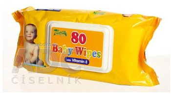 HYGIENICKÉ UTIERKY BABY WIPES S VITAMÍNOM E