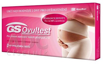 GS Ovultest, Ovulačný test samodiagnostický, 3 ks