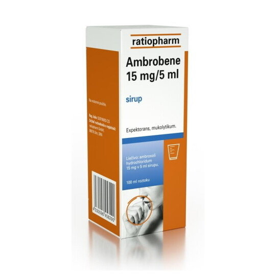 AMBROBENE 15 mg/5 ml sirup 100 ml / 300 mg