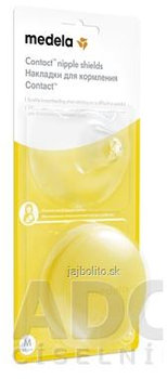 MEDELA Kontaktné dojčiace klobúčiky v krabičke, (Ochrana prsných bradaviek MEDELA) veľkosť M (priemer 20 mm), 1x2 ks