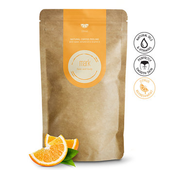 Prírodný kávový peeling MARK Citrus, 200g