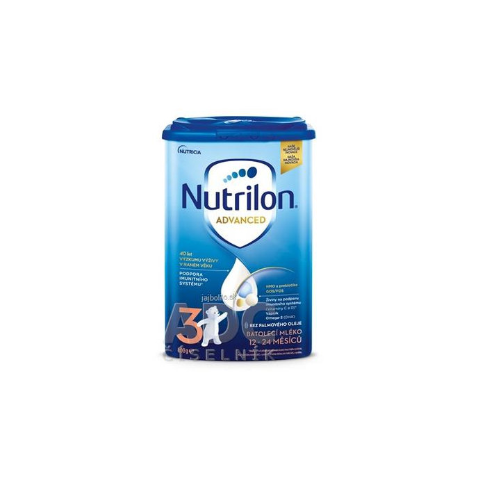Nutrilon Advanced 3, mliečna výživa v prášku (12-24 mesiacov), 800 g