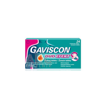 GAVISCON DUO EFEKT žuvacie tablety 24ks
