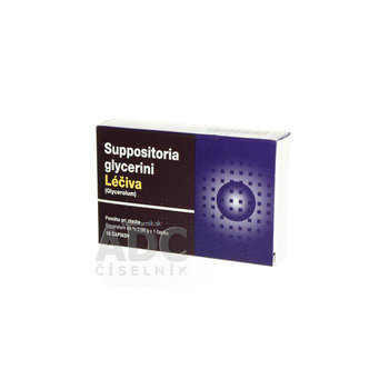 Suppositoria glycerini Léčiva 10 čapíkov