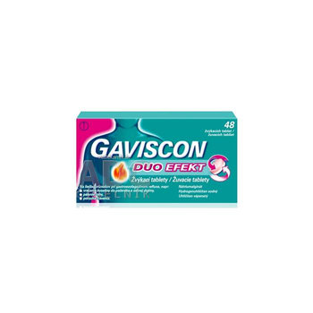 GAVISCON DUO EFEKT žuvacie tablety 48 ks