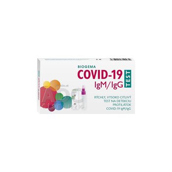 BIOGEMA COVID-19 IgM/IgG TEST, rýchly test na detekciu protilátok, 1 ks