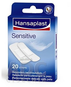 Hansaplast Sensitive, hypoalergénna náplasť, 20 ks