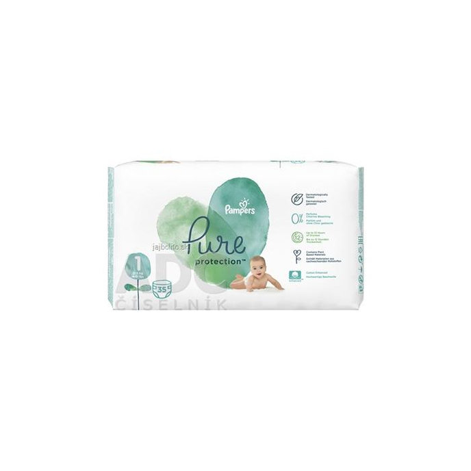 PAMPERS PURE protection VP 1 Newborn, 2-5 kg, 35 kusov