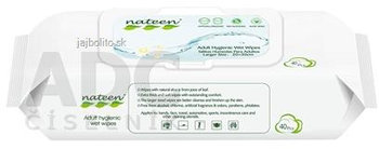 nateen Adult Hygienic Wet Wipes, 40ks