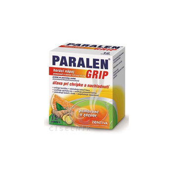 PARALEN GRIP horúci nápoj pomaranč a zázvor 500 mg /10 mg 12 vrecúšok