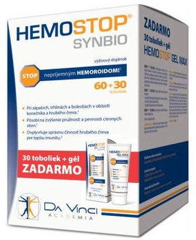 HEMOSTOP SYNBIO 60+30TOB+GEL 75ML ZAD. DA VINCI