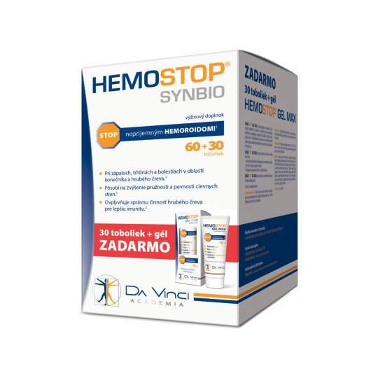 HEMOSTOP SYNBIO 60+30TOB+GEL 75ML ZAD. DA VINCI