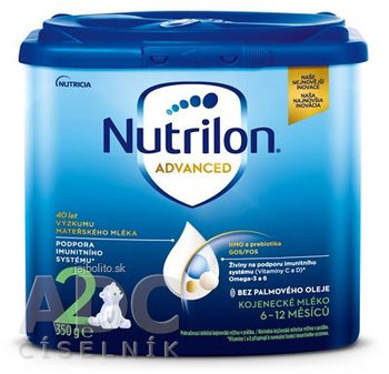 Nutrilon Advanced 2, mliečna dojčenská výživa v prášku (6-12 mesiacov), 350 g