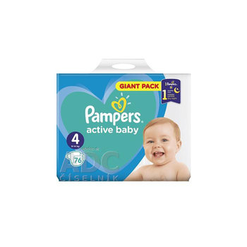PAMPERS active baby Giant Pack 4 Maxi, 9-14 kg, 76 ks