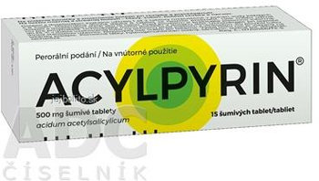 ACYLPYRIN 500 mg šumivé tablety 15ks