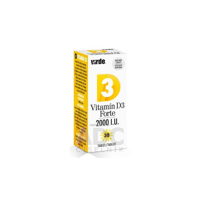 VIRDE Vitamín D3 Forte 2000 I.U. 30 tabliet
