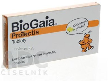 BioGaia ProTectis žuvacie tablety citrónová príchuť 10ks