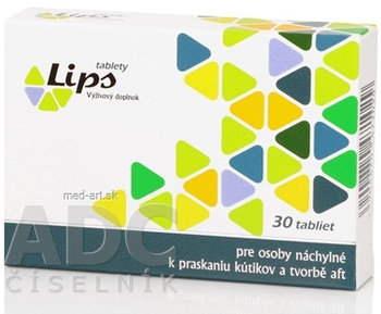 LIPS tablety kútiky a afty 30 tabliet