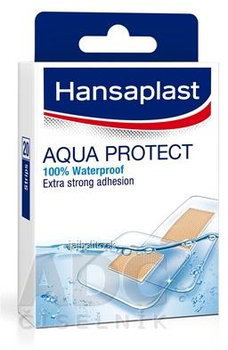 Hansaplast AQUA PROTECT, náplasť, stripy, 20 ks