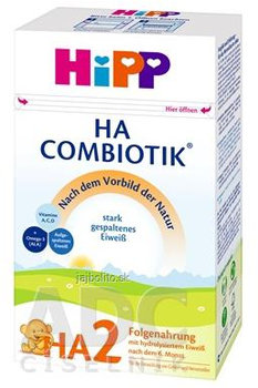 HiPP HA 2 Combiotik, následná dojč. výživa (od ukonč. 6. mesiaca), 500g