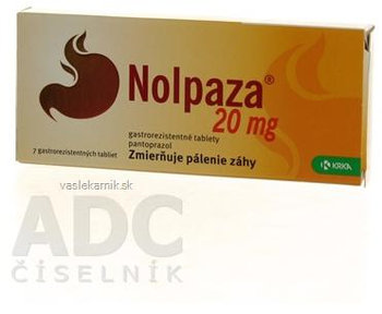 Nolpaza 20 mg 7 tabliet