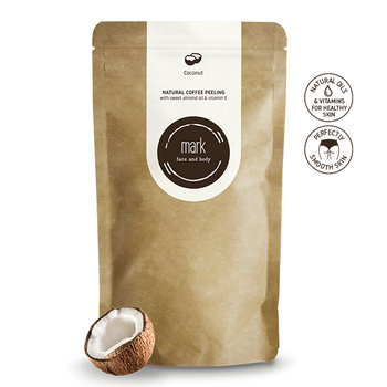 Prírodný kávový peeling MARK Coconut, 100g