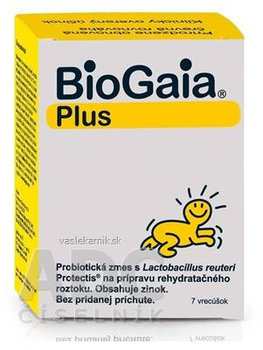 BioGaia ProTectis Plus prášok na perorálny rehydratačný roztok 7 ks
