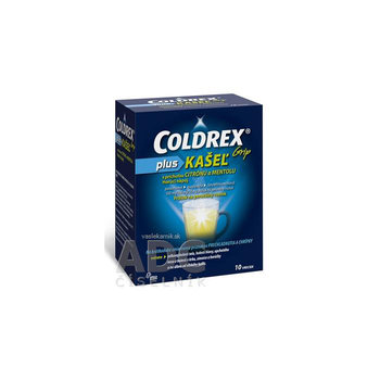 COLDREX Grip plus KAŠEĽ príchuť citrón a mentolu 10 ks
