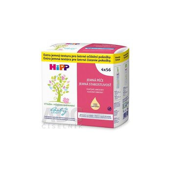 HiPP BabySANFT Vlhčené obrúsky, 4x56 ks
