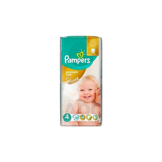 PAMPERS PREMIUM CARE 4 Maxi, 8-14 kg, 52 kusov