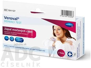 Veroval ZÁPAL MOČOVÝCH CIEST, domáci test, 2 ks