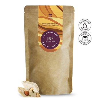 Prírodný kávový peeling MARK Nougat, 150g