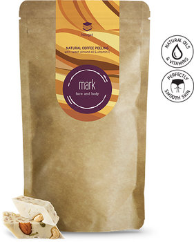 Prírodný kávový peeling MARK Nougat, 150g